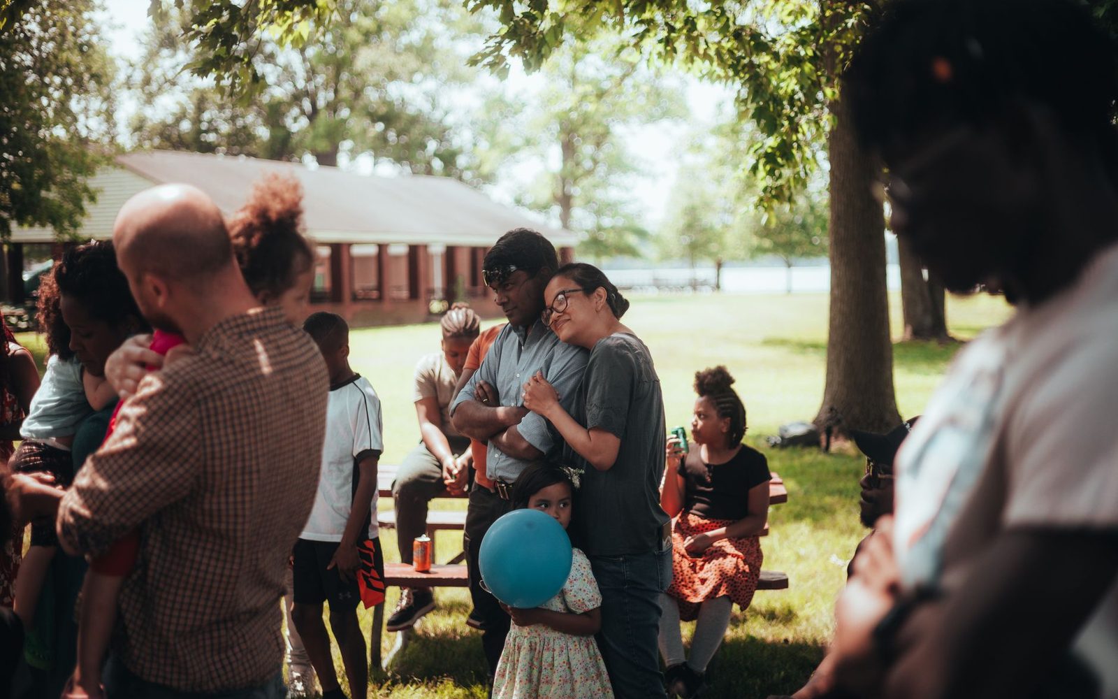 A family at a community day